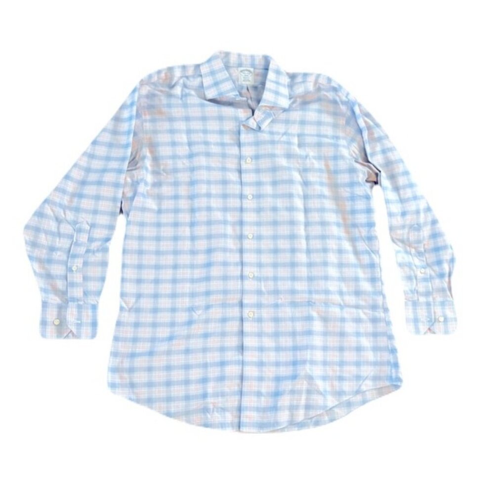 Brooks Brothers Regent 16 1/2 x 32/33 Multi Color Plaid Design Dress Shirt